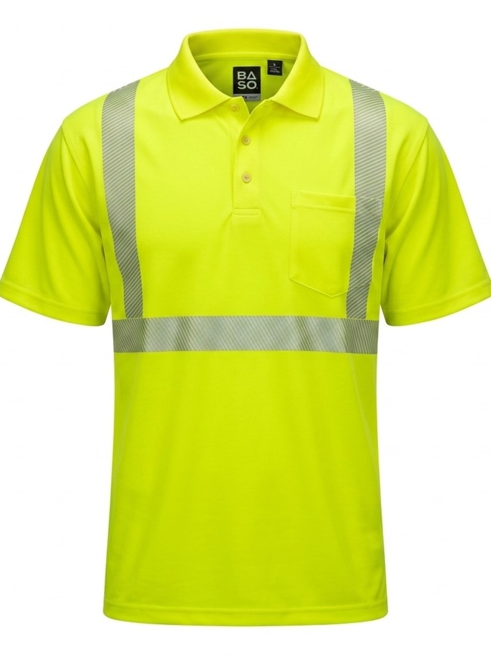 RAflect 50 Men's‎ Hi-Vis Reflective Safety Polo Shirt Yellow 4XL